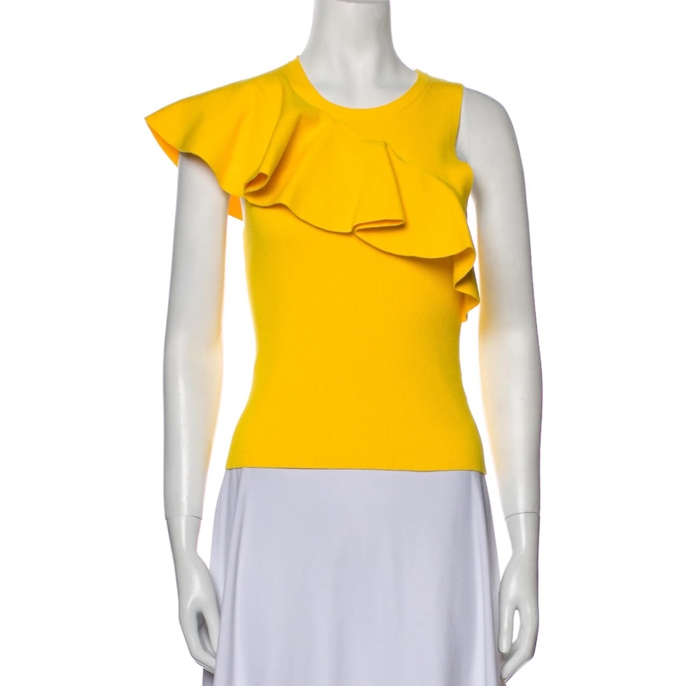 A.L.C. Yellow Ruffle Top